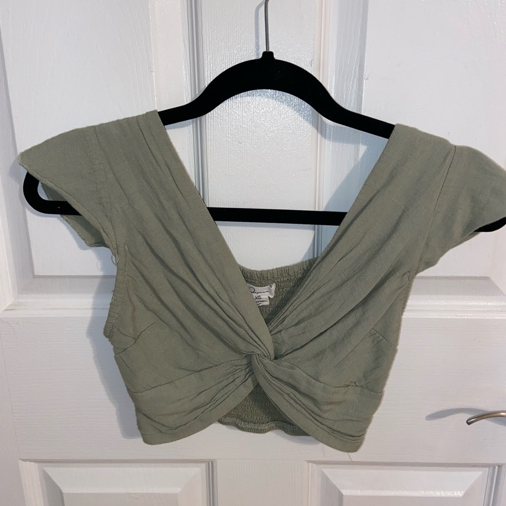 Olive Green Women's Top